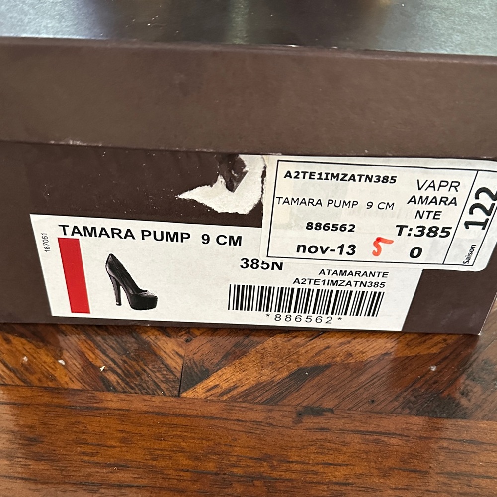 Louis Vuitton Elegant Amarante - Black/Purple High Heels Sz 38.5 - Picture 13 of 13